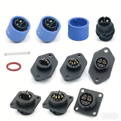 M19 Series 20A 10.4N Ultra Low Insertion Force Waterproof Power Connector Free Test Supported