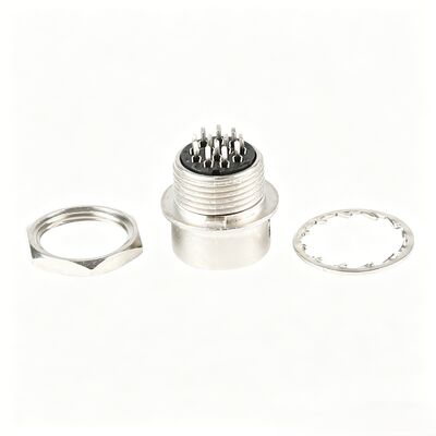 Connettore circolare a 12 pin serie HR10A, maschio/femmina, tipo a saldare, presa per telecamere industriali