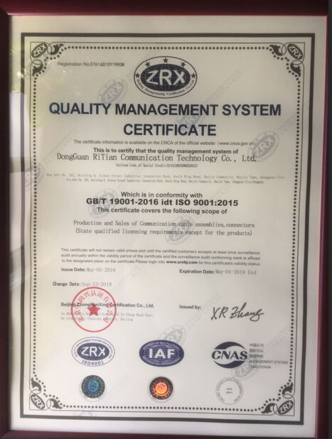 La CINA Dongguan RitianLink Technology Co., Ltd. Certificazioni